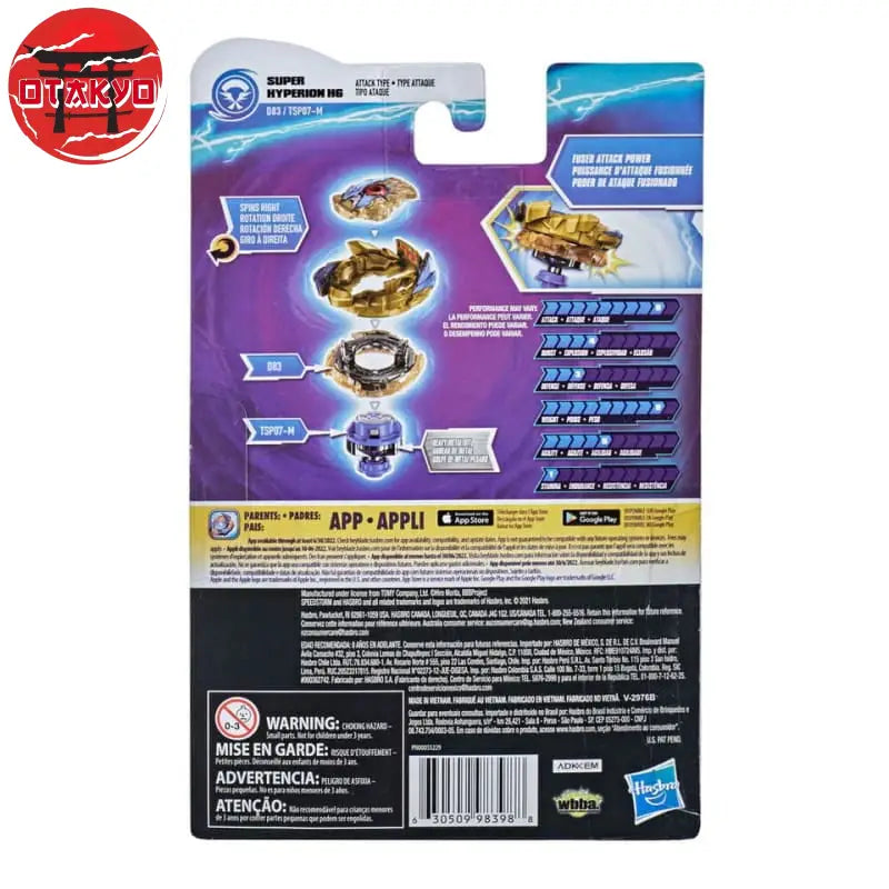 Super Hyperion H6 1A-D Xceed-SPM Kreisel - Beyblade Burst Surge™