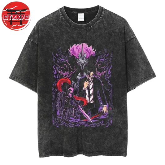 T-Shirt Oversize Schattenmonarch „Fusion" - Solo Leveling™