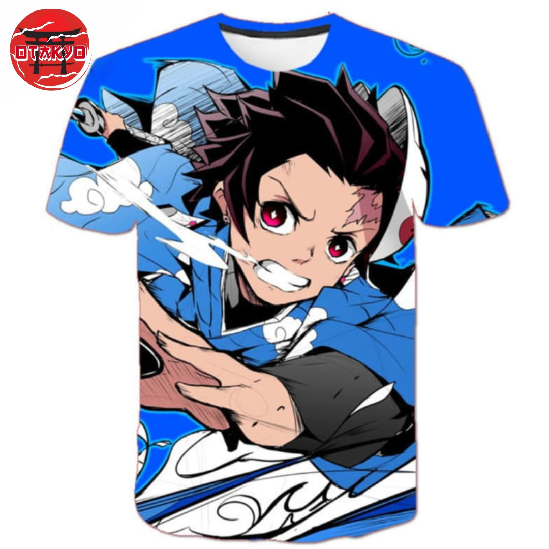 Tanjiro "Wasser" T-Shirt - Demon Slayer™