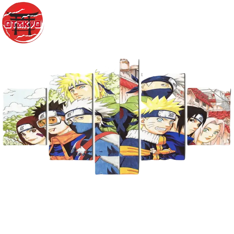 Team 7 1. und 2. Generation Gemälde - Naruto Shippuden™