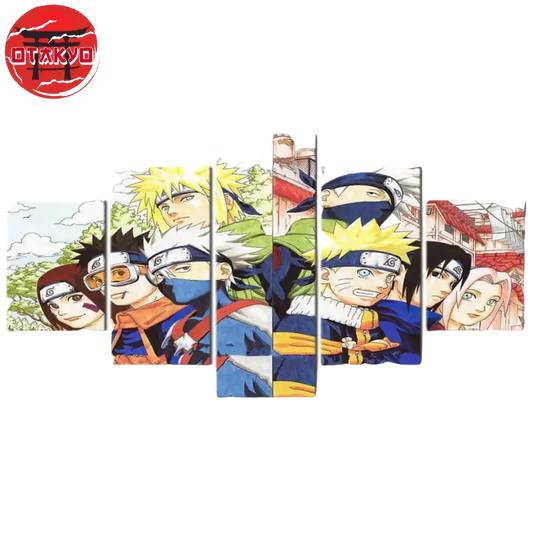 Team 7 1. und 2. Generation Gemälde - Naruto Shippuden™