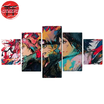 Team 7 Der letzte Kampf Gemälde - Naruto Shippuden™