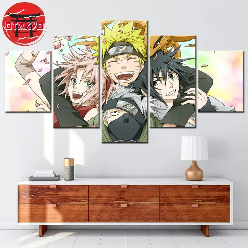 Team 7 Gemälde - Naruto Shippuden™