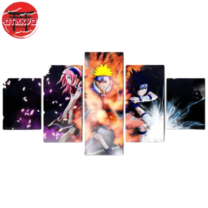 Team 7 Signatur-Angriff Gemälde - Naruto Shippuden™