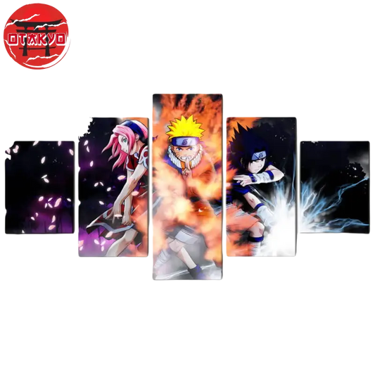Team 7 Signatur-Angriff Gemälde - Naruto Shippuden™